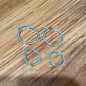 Sterling Silver Hoop Earrings